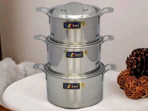 BỘ 3 NỒI INOX 1 ĐÁY THÂN VUÔNG KLINS CAO CẤP 22CM-24CM-26CM (NẮP INOX) - TẶNG 2 GẮP ĐÁ 0ad6ac445b0649efa7f40d118765bc7ctplv o3syd03w52 origin jpeg