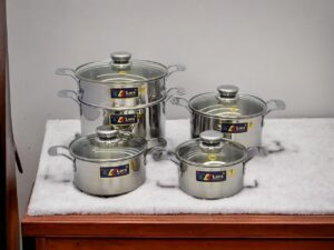 BỘ 5 NỒI INOX THÂN VUÔNG KLINS CAO CẤP 16CM-18CM-20CM-24CM-XỬNG 24CM - TẶNG 10 MUỖNG INOX NẮP INOX 1af8a0a8578e4af3b5299324cffe85fetplv o3syd03w52 origin jpeg