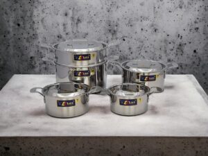 BỘ 5 NỒI INOX THÂN VUÔNG KLINS CAO CẤP 16CM-18CM-20CM-24CM-XỬNG 24CM - TẶNG 10 MUỖNG INOX NẮP INOX 1df18f8318aa4c86b036e8f0fcc5b69btplv o3syd03w52 origin jpeg