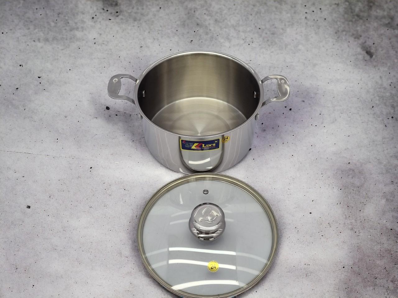 NỒI INOX 1 ĐÁY THÂN VUÔNG KLINS CAO CẤP 24CM (NẮP KÍNH) 900dde70236a42bfb62604bcc0b500c3tplv o3syd03w52 origin jpeg