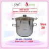 BỘ NỒI XỬNG INOX 3 ĐÁY KLINS CAO CẤP NẮP KÍNH 28CM