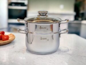 BỘ NỒI XỬNG INOX 3 ĐÁY KLINS CAO CẤP NẮP KÍNH 26CM