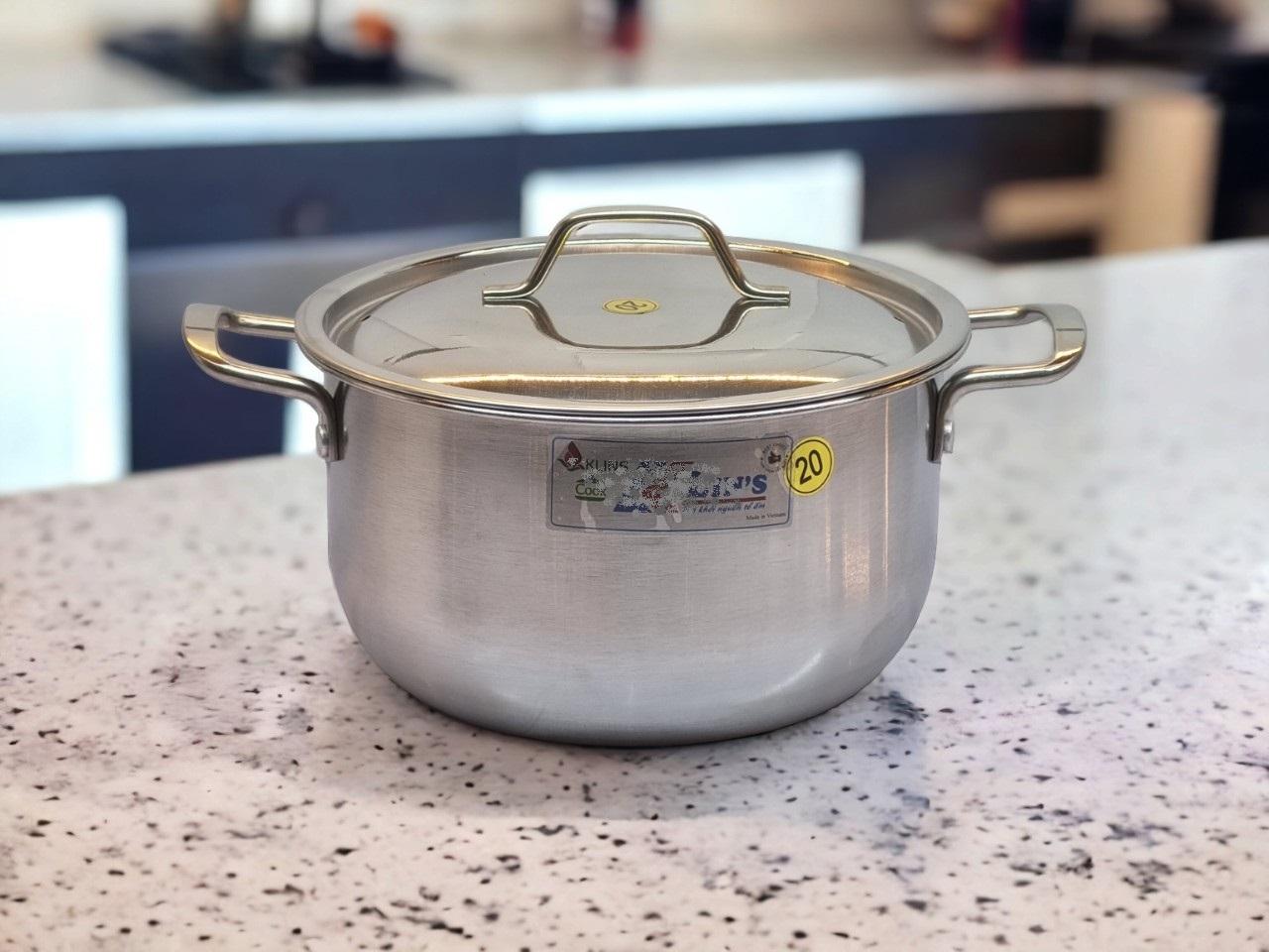 NỒI INOX 1 ĐÁY KLINS CAO CẤP 20CM NỒI INOX 1 ĐÁY KLINS CAO CẤP 20CM