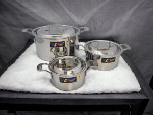 BỘ 3 NỒI INOX 1 ĐÁY THÂN VUÔNG KLINS CAO CẤP 16CM-18CM-24CM (NẮP INOX) - TẶNG 2 GẮP ĐÁ a0aea912791c461cb8e2de97cc96269ftplv o3syd03w52 origin jpeg