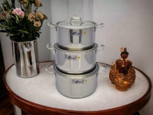 BỘ 3 NỒI INOX CAO CẤP 24-26-28CM