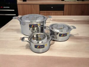 BỘ 3 NỒI INOX 1 ĐÁY THÂN VUÔNG KLINS CAO CẤP 16CM-18CM-24CM (NẮP INOX) - TẶNG 2 GẮP ĐÁ cd3028a17704436b9628390948614d79tplv o3syd03w52 origin jpeg
