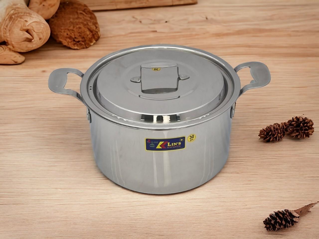 NỒI INOX 1 ĐÁY THÂN VUÔNG KLINS CAO CẤP 30CM (NẮP INOX) NỒI INOX 1 ĐÁY THÂN VUÔNG KLINS CAO CẤP 30CM (NẮP INOX)